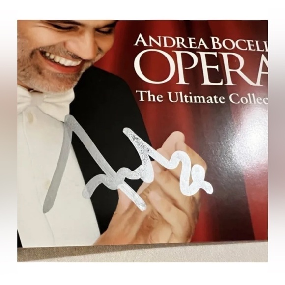 Collectors item Andrea bocelli signed cd cover with cd collectible autographed - Picture 2 of 8